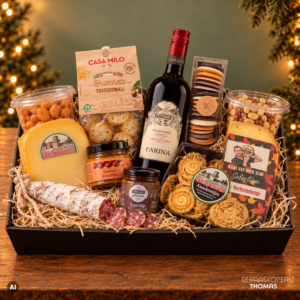 Kerstpakket 'luxe met rode wijn'