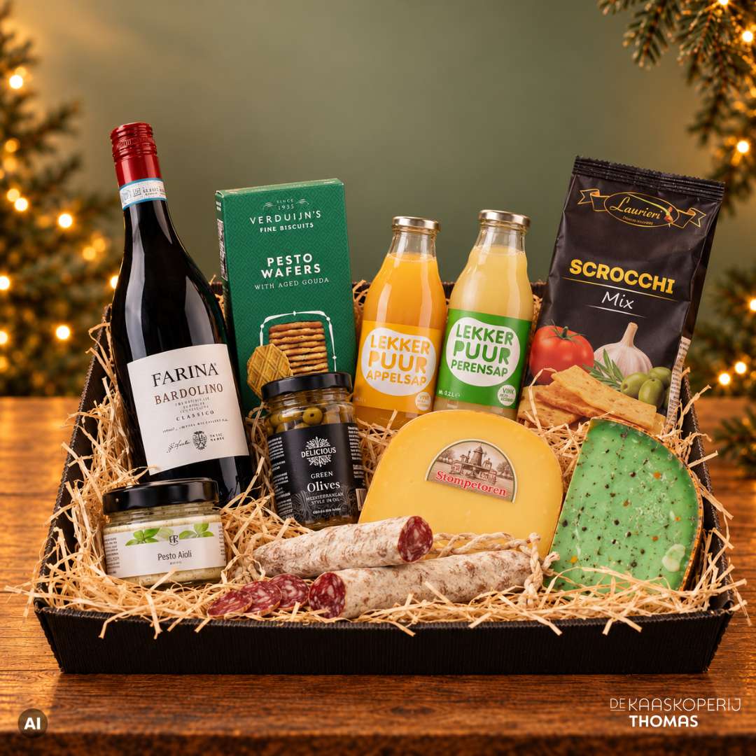 Kerstpakket 'wijn en sap'