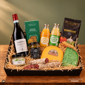 Cadeaupakket 'wijn en vruchtensap'