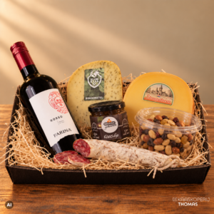 Cadeaupakket 'kaas en wijn'